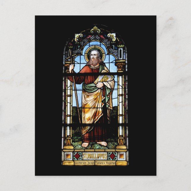 Vitral tarjeta postal (Anverso)
