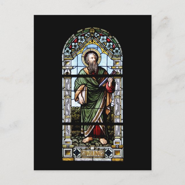 Vitral tarjeta postal (Anverso)