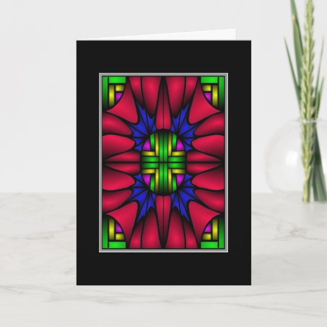 Vitral VI (tarjeta de Navidad del navidad) (Anverso)