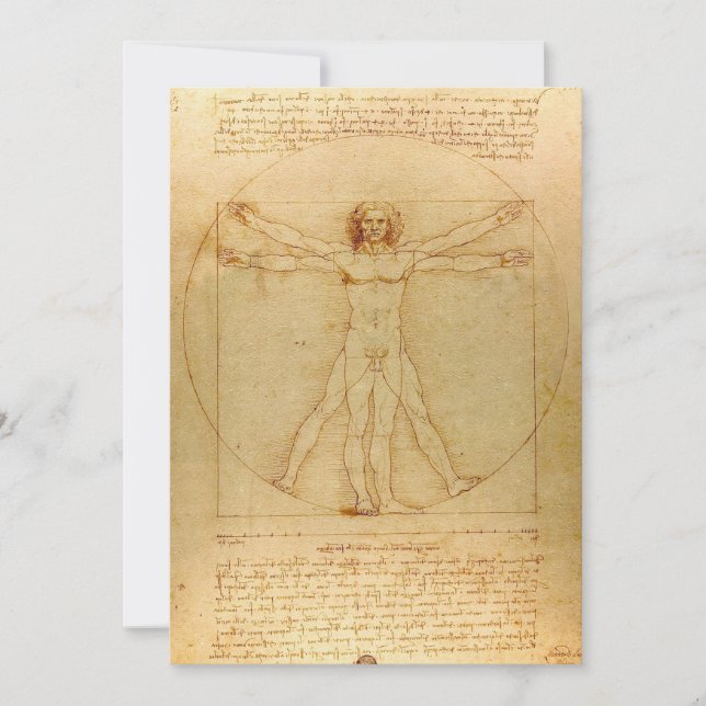 Vitruista de Leonardo Da Vinci (Anverso)