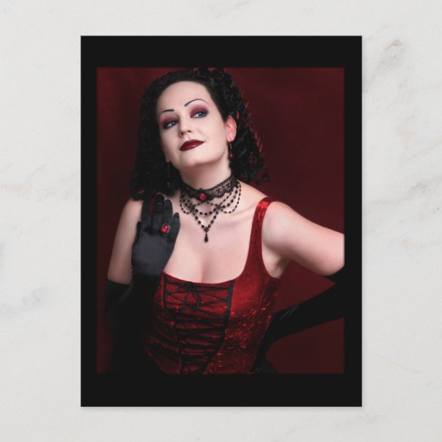 Viuda negra - postal (Anverso)