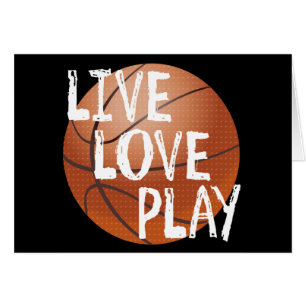 Viva, ame, juegue al baloncesto
