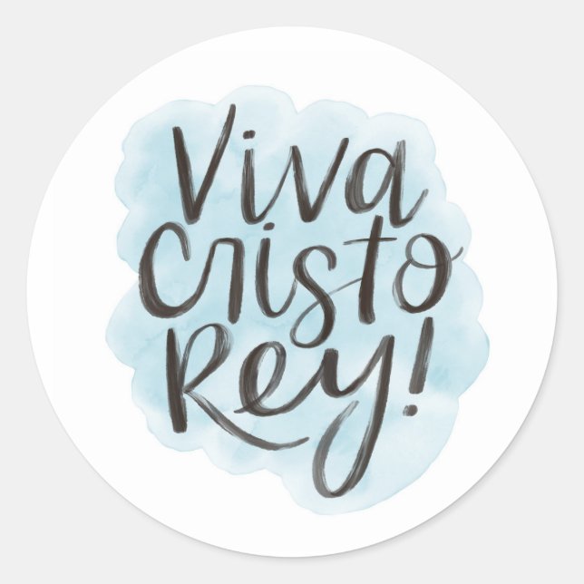 ¡Viva Cristo Rey! Pegatina (Anverso)