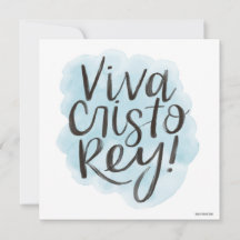 ¡Viva Cristo Rey! Tarjeta mediana