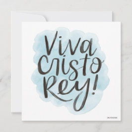 ¡Viva Cristo Rey! Tarjeta mediana