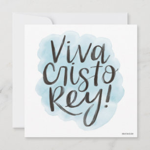 ¡Viva Cristo Rey! Tarjeta mediana