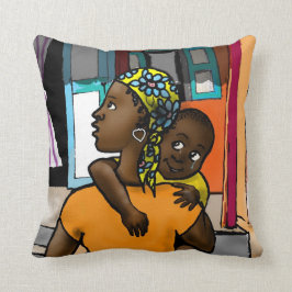 Viva Haití - diseño de encargo de la almohada
