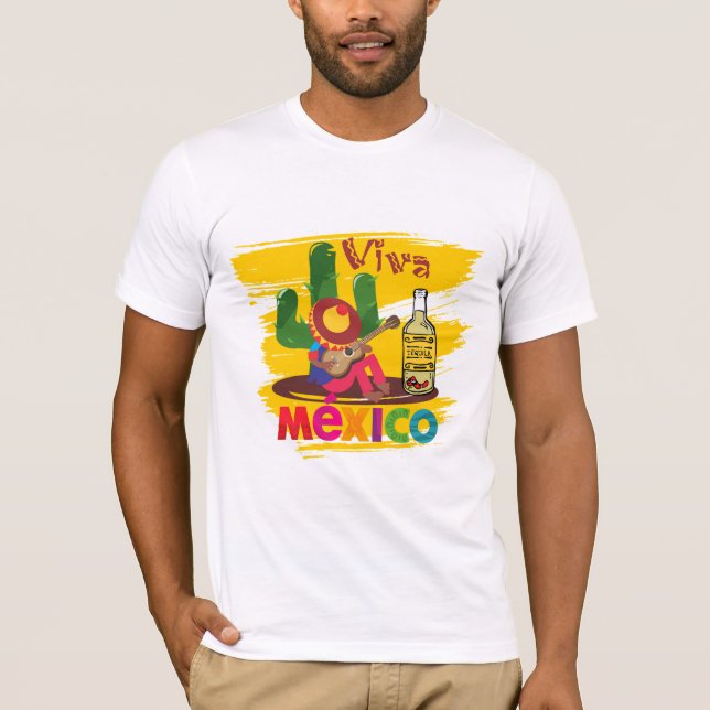 Viva la camiseta de México con Tequila (Anverso)