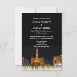 Viva la invitación de boda de destino de Las Vegas