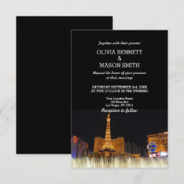 Viva la invitación de boda de destino de Las Vegas