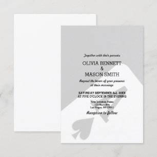 Viva la invitación de boda de destino de Las Vegas