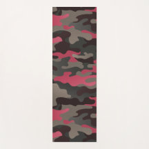 Viva Magenta y Gray Camo Yoga Mat