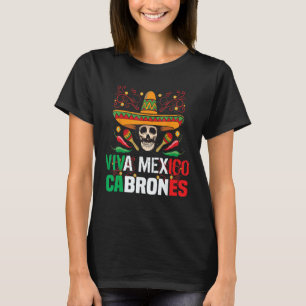 Viva México Cabrones T Shirt Gracioso Camisa Mexic
