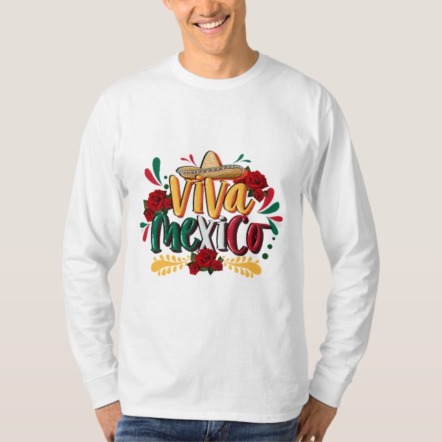 viva mexico cinco de mayo, playeras personalizado (Anverso)
