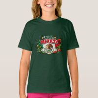Viva México Tipografía Patriótica Camiseta | Mexic