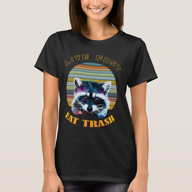 viva rápidamente comen la camiseta que acampa del (Anverso)