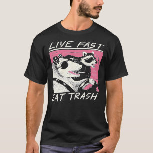 ¡Viva rápido! ¡Coman Basura! Camiseta esencial