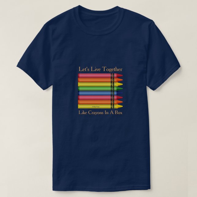 Vivamos juntos (Crayons) - Una camiseta del señor  (Diseño del anverso)