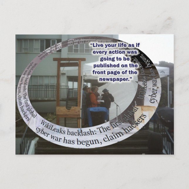 Vive como si... Postal (Anverso)