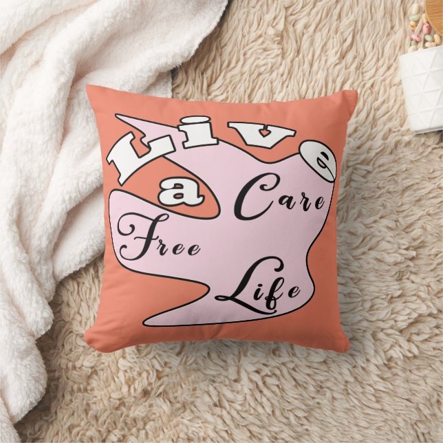 Vive con cuidado vida libre arrojar almohada (Manta)