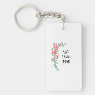 Vive el llavero del amor de la risa