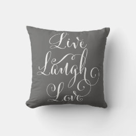 Vive la almohada de tiro del amor de la risa -