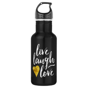 Vive la botella de agua del amor de la risa