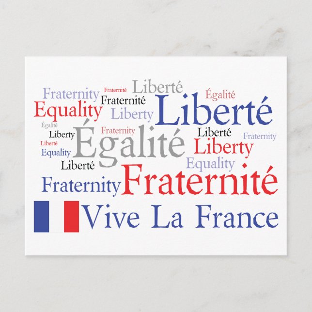 Vive La Francia, la tarjeta postal de Francófilo (Anverso)