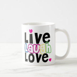 Vive la taza de café del amor de la risa