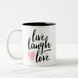 Vive la taza de café del amor de la risa