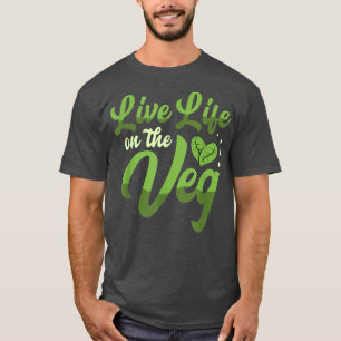 Vive la vida con la camiseta de la vena para un ve