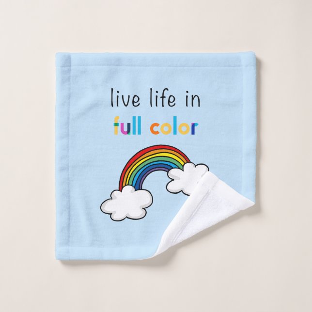 Vive la Vida en Colores Arcoíris (Toallita)
