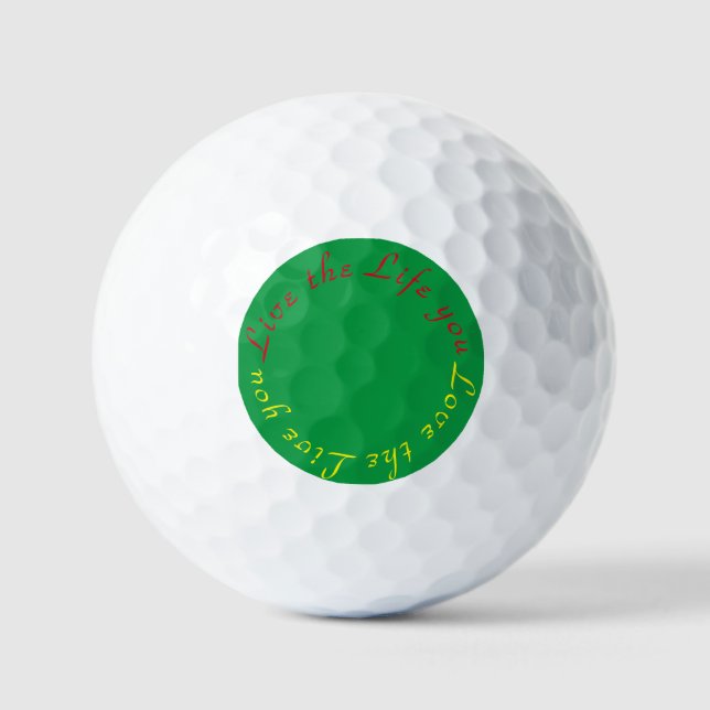 Vive la vida que te encantan las pelotas de golf (Anverso)