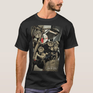 ¡Vive para montar! Camiseta de motocicleta y motor