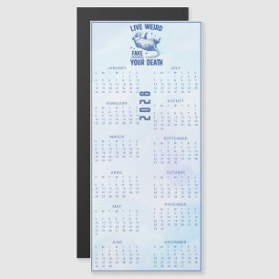 Vive Raro Finge Tu Muerte 2026 CalendarioAzul