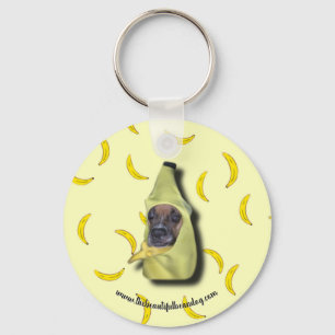 Vive, ríe, ama las bananas. Llavero