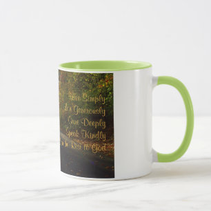 Vive simplemente la taza