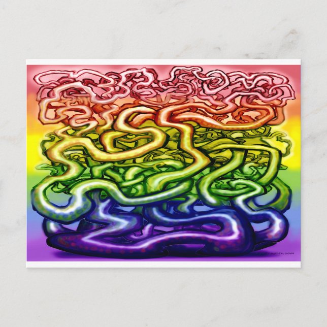 Vive tarjeta arco iris LGBQT (Anverso)
