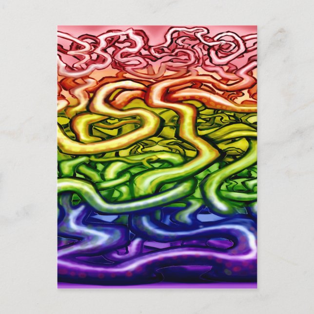 Vive tarjeta arco iris LGBQT (Anverso)