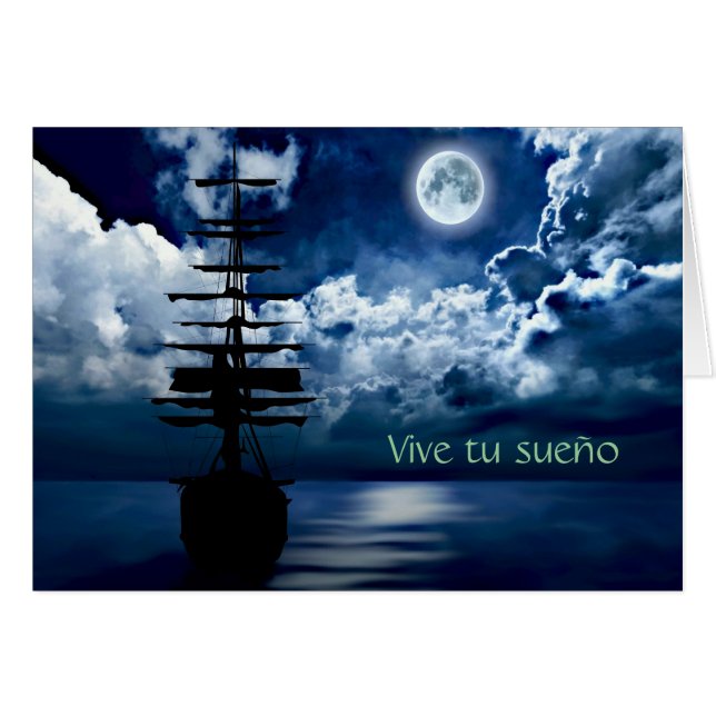 Vive tu sueño Grusskarte (Anverso (Horizontal))