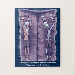 Vive Un Pequeño Rompecabezas Azul Oscuro