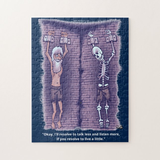 Vive Un Pequeño Rompecabezas Azul Oscuro (Vertical)