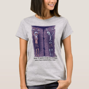 Vive una pequeña camiseta gris para mujeres