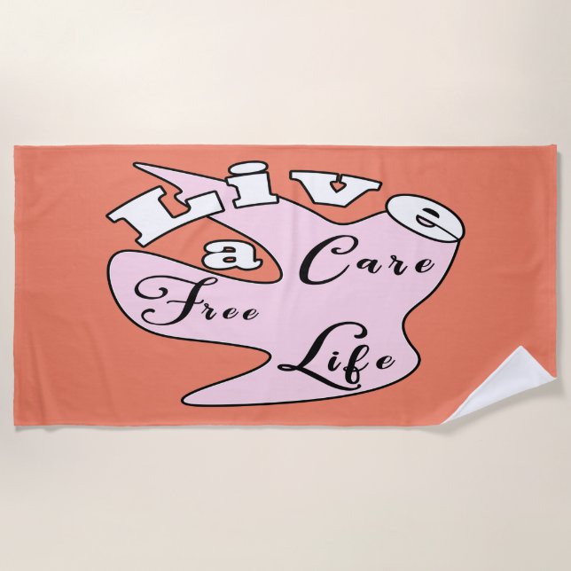 Vive una toalla de playa de vida gratuita (Anverso)