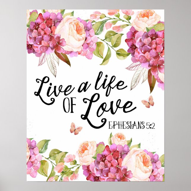 Vive una vida de amor Los efesios citan arte (Frente)