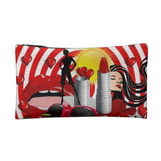 Vive y se ama el pequeño bolso de los cosméticos