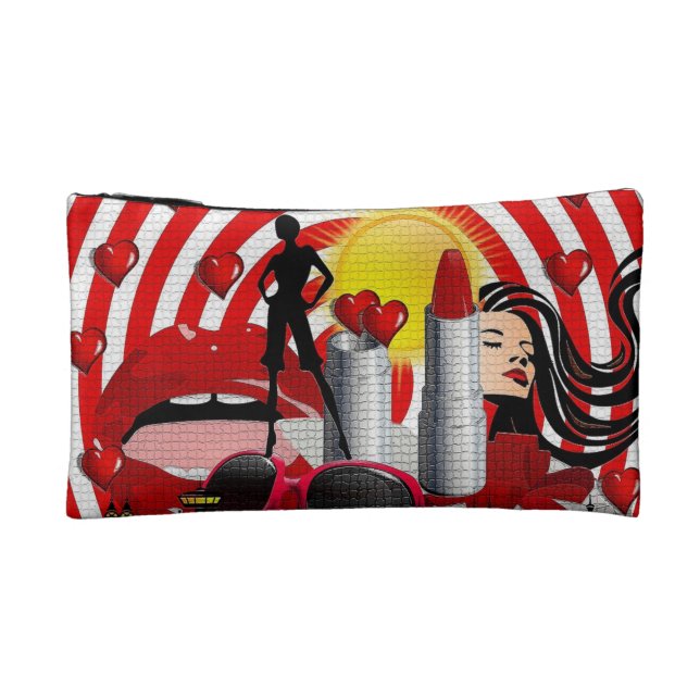 Vive y se ama el pequeño bolso de los cosméticos (Atrás)