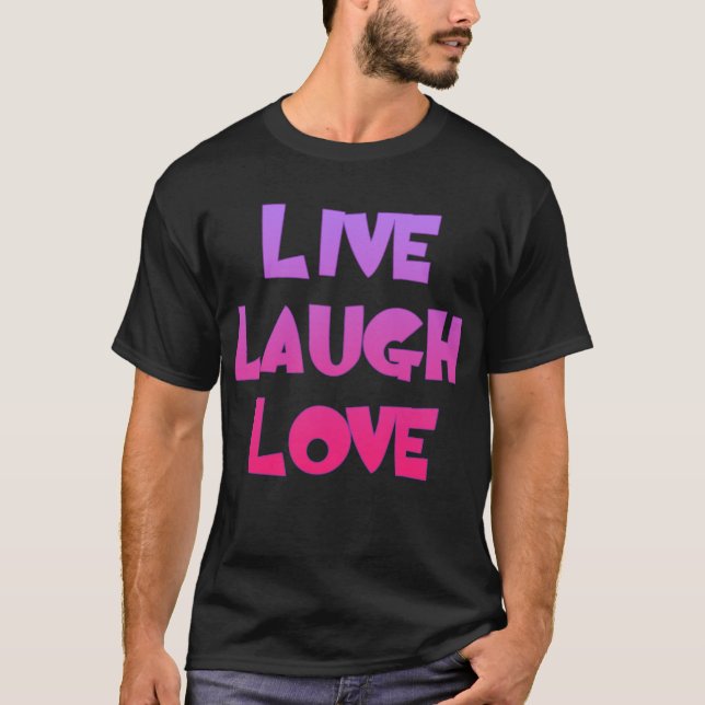 VIVEN las camisetas del AMOR de la RISA, regalos (Anverso)