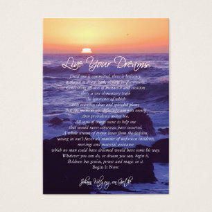 Viven sus TARJETAS INSPIRADORAS de los sueños