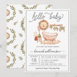Viverito Boho Neutral | Invitación a la fiesta de 